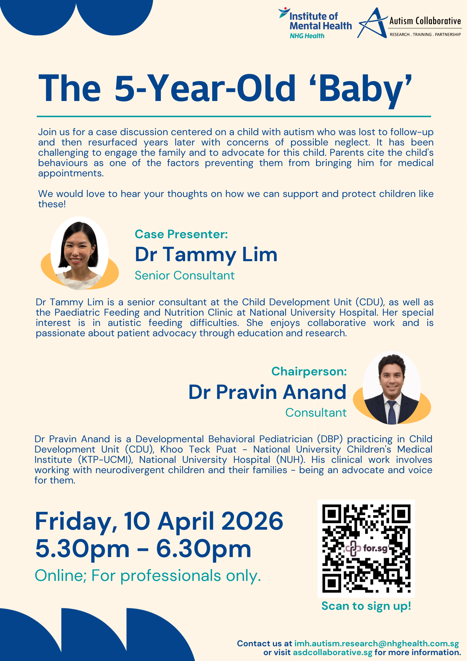 Poster for Community of Practice: The 5-year-old Baby